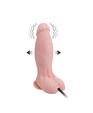 Realistyczne wibrujące pompowane dildo na pilota
