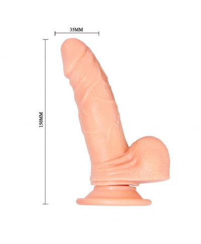 Realistyczny penis sex dildo z wibracją 15 cm