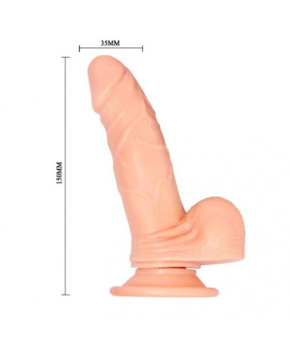 Realistyczny penis sex dildo z wibracją 15 cm