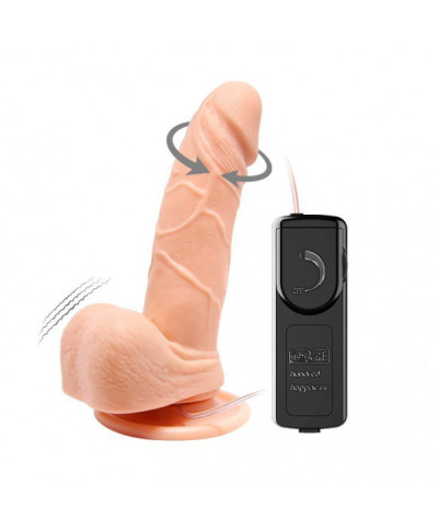 Realistyczny penis sex dildo z wibracją 15 cm