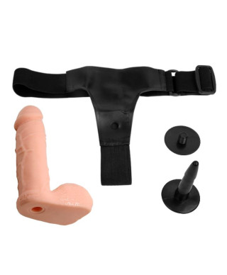 Uprząż dildo strapon lesbijskie penis członek 17cm