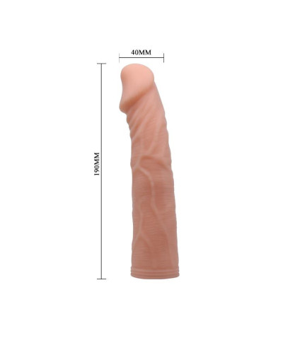 Strap-on elastyczne dildo realistyczny penis 19 cm