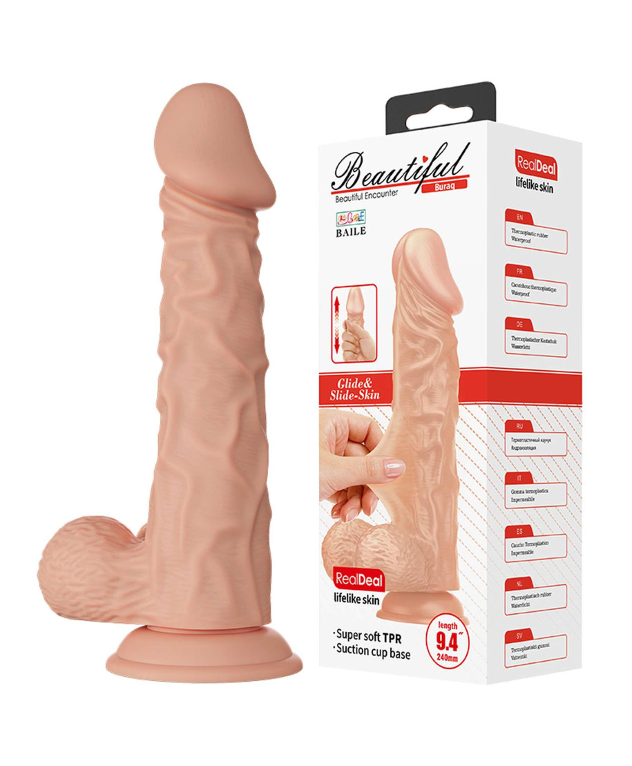 Duże realistyczne dildo penis z przyssawką 28cm