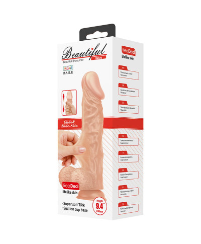 Duże realistyczne dildo penis z przyssawką 28cm