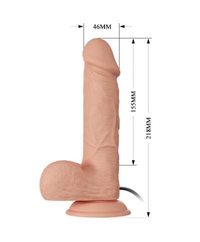 Dildo wibrujący penis z przyssawką 218cm