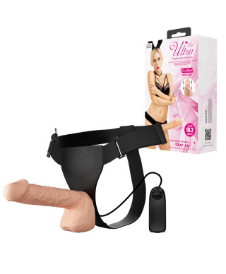 Dildo realistyczny penis wibracje strap-on 26cm