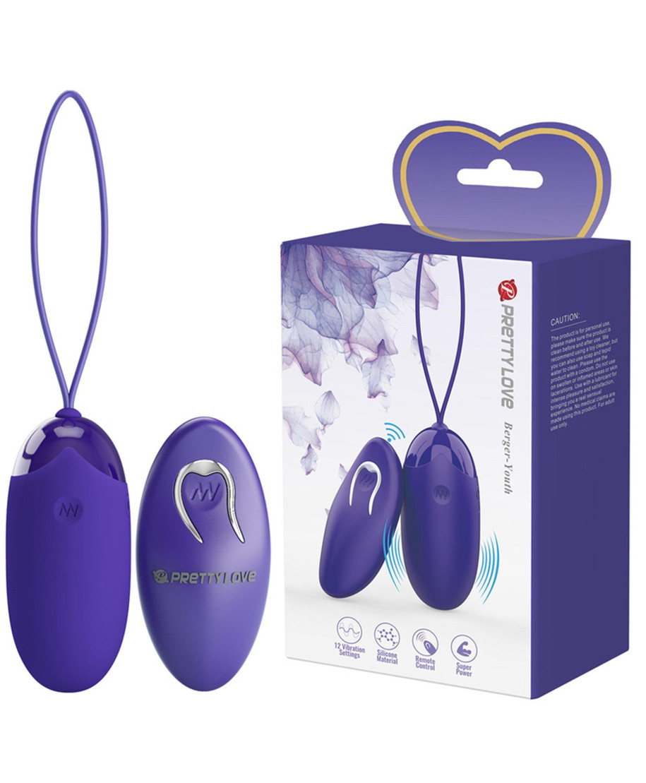 PRETTY LOVE - Berger - Youth Wireless remote control 12 vibration functions