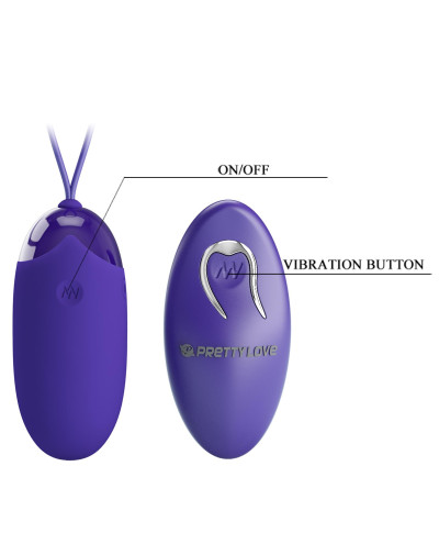 PRETTY LOVE - Berger - Youth Wireless remote control 12 vibration functions