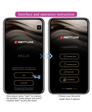 PRETTY LOVE - Catalina 12 vibration functions Mobile APP Long-distance Control