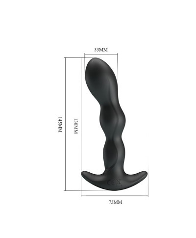 Wibrujący męski korek analny masażer prostaty 14cm