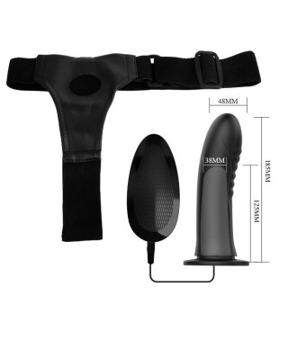 Wibrujące dildo paski majtki strap-on puste 18cm