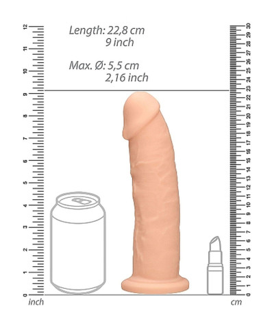 Silicone Dildo Without Balls - 228 cm - Flesh