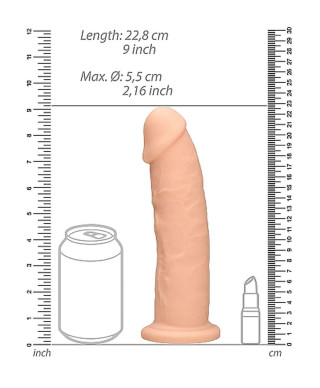 Silicone Dildo Without Balls - 228 cm - Flesh
