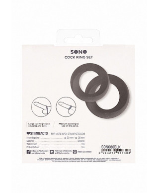 NO 86 - Cock Ring Set - Black