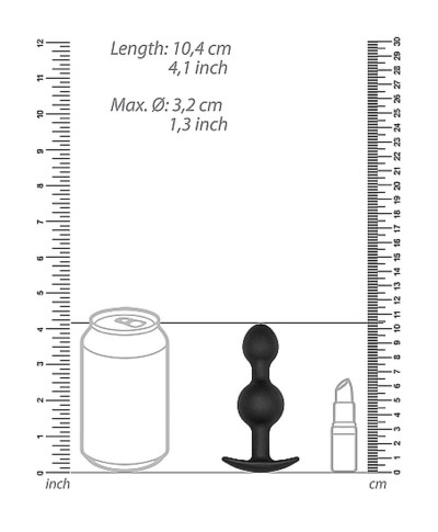 Zatyczka analna z kulką korek sonda do pupy 10cm