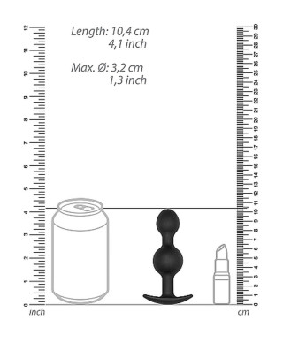 Zatyczka analna z kulką korek sonda do pupy 10cm