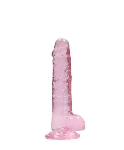 Dildo różowe z mocną przyssawką różowy orgazm 19cm