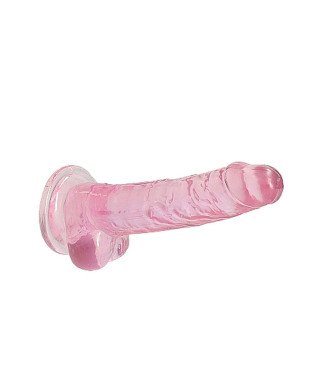 Dildo różowe z mocną przyssawką różowy orgazm 19cm