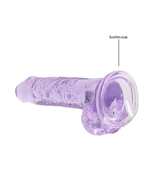 Dildo z przyssawką penis realistyczny żylasty 19cm