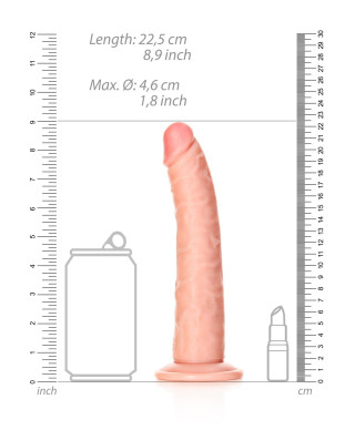 Slim Realistic Dildo with Suction Cup - 8 205 cm