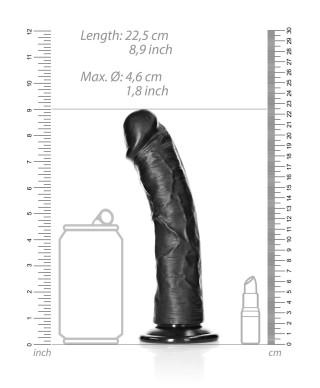 Duże realistyczne żylaste dildo przyssawka 225 cm