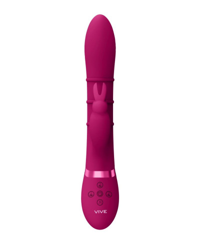 Stimulating Rings Vibrating G-Spot Rabbit - Pink