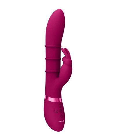 Stimulating Rings Vibrating G-Spot Rabbit - Pink