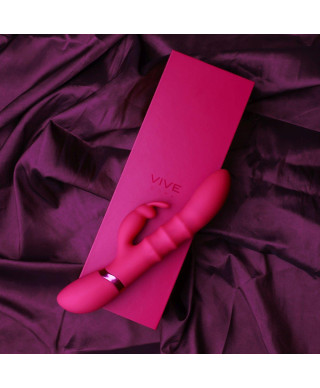 Stimulating Rings Vibrating G-Spot Rabbit - Pink