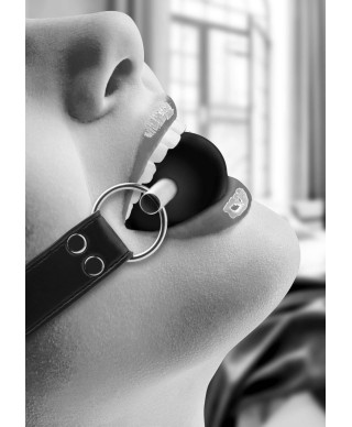 Solid Ball Gag - With Bonded Leather Straps