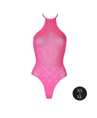 Body with Halter Neck - Neon Pink - XSXL