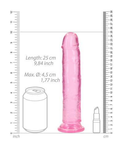 Żelowe dildo z przyssawką waginalne i analne 23 cm sztuczny penis