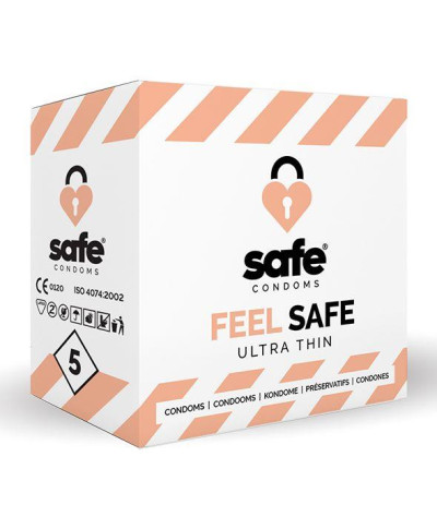 SAFE - Condooms Voelen Veilig Ultra Dun 5 stuks