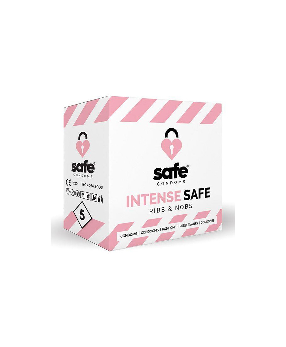 SAFE - Condoms Intense Safe Ribs Nobs 5 pcs