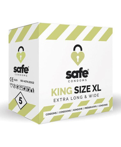 SAFE - Condoms King Size XL Extra Long Wide 5 pcs