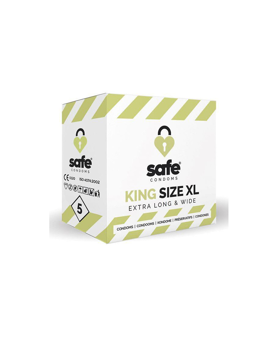 SAFE - Condoms King Size XL Extra Long Wide 5 pcs