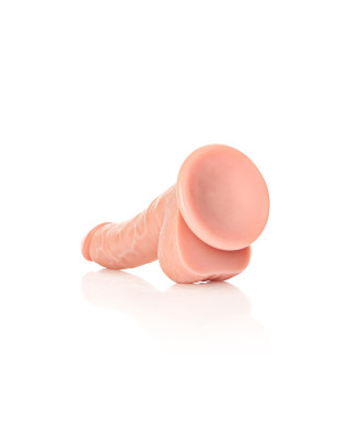 Silikonowe żylaste cieliste dildo przyssawka 20 cm