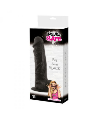 Czarne dildo rozmiar xxl duże grube mocne sex 28cm