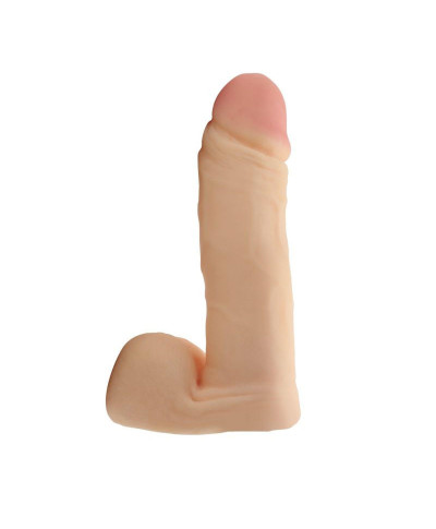 Silikonowe dildo z jądrami realistyczny penis 12cm