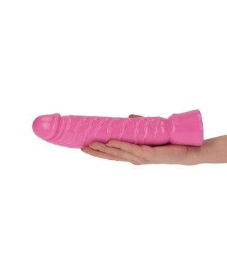 Realistyczny różowy penis w spiralne żyły 105cm