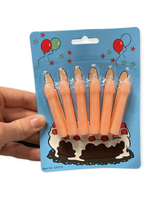 Świeczki-Party Penis Candles 6pcs Pack Flesh