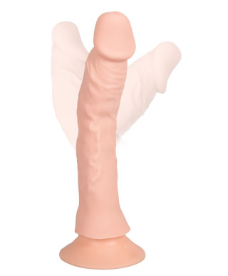 Giętkie elastyczne żylaste dildo z wibracjami 215