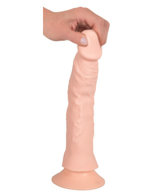 Giętkie elastyczne żylaste dildo z wibracjami 215