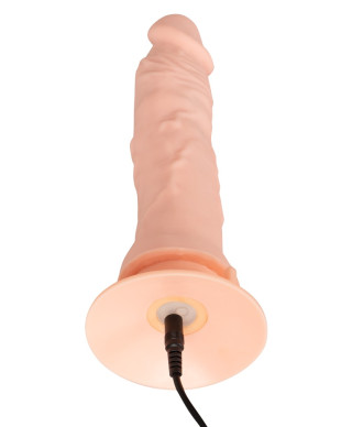 Giętkie elastyczne żylaste dildo z wibracjami 215