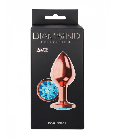 Plug-Butt Plug Diamond Topaz Shine L Rose Gold