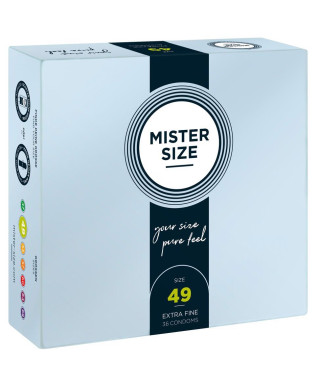 Mister Size 49mm pack of 36