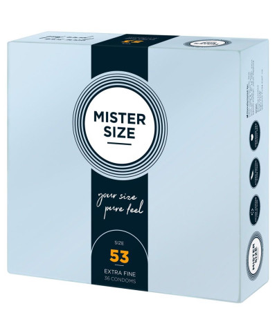 Mister Size 53mm pack of 36