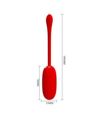 PRETTY LOVE - JULIUS EGG Red 12 function vibrations