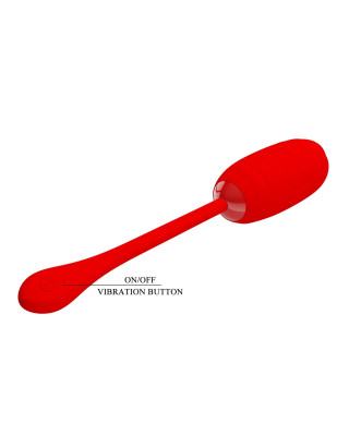 PRETTY LOVE - KIRK EGG Red 12 function vibrations