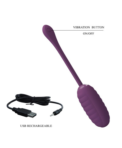 PRETTY LOVE - CASPER Purple 12 vibration functions Mobile APP remote control