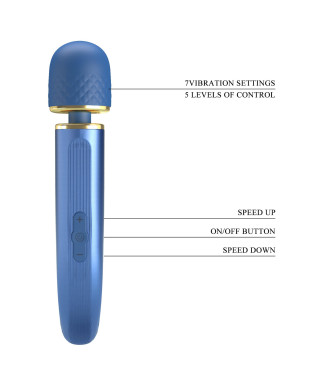 PRETTY LOVE - Colorful Massager Blue 7 vibration functions 5 levels of speed control